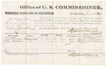 1881 January 15: Voucher, U.S. v. Daniel Snow, violating internal revenue laws; includes cost of per diem and mileage; Jeff Thompson and Ellis Mackey, witnesses; G.H. Williams, witness of signatures; v. Dell, U.S. marshal; Stephen Wheeler, commissioner
