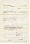 1881 February 07: Voucher, U.S. v. John Preston, larceny; includes cost of mileage and subpoena for witnesses; H. Greenwood, Ben Wolf, Jerry Brown, O.J. Gilliam, One Harper, Nancy Brown, and One Greenwood, witnesses; J.M. Caldwell, U.S. deputy marshal