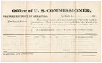 1881 April 11: Voucher, U.S. v. Albert Honley, assault with intent to kill; includes cost of per diem and mileage; Hanibal Butler, Rainy Burress, Winny Viney, and Edward Jackson, witnesses; V. Dell, U.S. marshal; Zara L. Cotton, commissioner