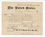 Voucher, to George H. Williams; includes cost for services rendered as bailiff before the U.S. court; V. Dell, U.S. marshal; Stephen Wheeler and S.A. Williams, U.S. clerk of court