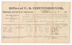 1881 July 16: Voucher, U.S. v. Pink Thompson, larceny; includes cost of per diem and mileage; Hickman Hayes, Noah Hayes, Henry Hayes, and William Alexander, witnesses; John G. Farr, witness of signatures; V. Dell, U.S. marshal; Z.L. Cotton, commissioner