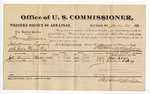 1881 July 21: Voucher, U.S. v. Henry Clemons, introducing spirituous liquors; includes cost of per diem and mileage; John Carney and Morris Carney, witnesses; V. Dell, U.S. marshal; Stephen Wheeler, commissioner
