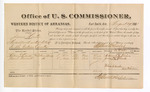 1881 August 29: Voucher, U.S. v. James Norton, assault with intent to kill; includes cost of per diem and mileage; Andrew J. Kaiser and James Barnett, witnesses; G.H. Williams, witness of signatures; V. Dell, U.S. marshal; Stephen Wheeler, commissioner
