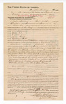 1881 October 13: Voucher, to John Keating, of Fort Smith, Arkansas, for assisting T.E. Lacy, U.S. deputy marshal, in U.S. v. Tom Williams, U.S. v. Wild Cat, U.S. v. Eufaula Dave, U.S. v. James Boyle, and U.S. v. William Sorbe; Stephen Wheeler and James Brizzolara, commissioner; V. Dell, U.S. marshal