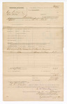 1882 February 11: Voucher, U.S. v. One Northrup and One Kelley, larceny; includes cost of mileage and subpoena for witnesses; Frank Newcomer and Harry Northrup, witnesses; L.W. Marks, U.S. deputy marshal; Stephen Wheeler and G.S. Williams, clerk