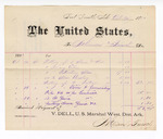 Voucher, to Atkinson and Triesch; includes cost of installing stove; V. Dell, U.S. marshal