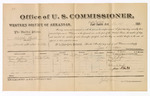 1881 December 16: Voucher, U.S. v. Adolphus Butler, assault with intent to kill; includes cost of per diem and mileage; Isom Simpson and Henry French, witnesses; John G. Farr, witness of signatures; V. Dell, U.S. marshal; Zara L. Cotton, commissioner
