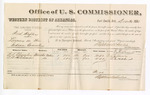 1881 December 31: Voucher, U.S. v. Fred Hafley, larceny; includes cost of per diem and mileage; E.A. Chumley and T.B. Hitchcock, witnesses; V. Dell, U.S. marshal; Stephen Wheeler, commissioner