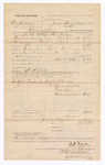 1882 February 11: Voucher, U.S. v. One Johnson, counterfeiting; includes costs of mileage, feeding one prisoner and service of mittimus; P.A. Hill, guard; served by A.J. Tucker, special deputy; James Brizzolara, commissioner; Alonzo Campbell, Willie Lane, Pleas Campbell, witnesses; Stephen Wheeler and G.S. Williams, clerks; V. Dell, U.S. marshal