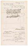 1882 April 29: Voucher, for services rendered as bailiff to Samuel Peters; paid by Thomas Boles, U.S. marshal; Stephen Wheeler and G.S. Williams, clerks