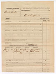 1882 June 28: Voucher, U.S. v. Charles Carter; includes costs of mileage, serving witness subpoena; Young James, Bird Creek, witnesses; Thomas E. Lacy, deputy