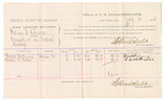 1882 July 10: Voucher, U.S. v. William F. Edwards, assault with intent to kill; includes costs of mileage and per diem for witnesses; Charles Williams and Charles D. Miller, witnesses; received of Thomas Boles, U.S. marshal; Stephen Wheeler, commissioner and clerk