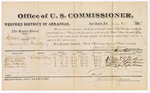 1882 July 19: Voucher, U.S. v. William Prince , larceny; includes costs of mileage and per diem for witnesses; John Taylor, Ellick Taylor, Ben Robinson, William Haley, witnesses; John Paterson, witness to signatures; received of Thomas Boles, U.S. marshal; James Brizzolara, commissioner