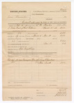 1882 March 19: Voucher,: U.S. v. James Alexander, assault with intent to kill; includes costs of mileage, 4 days of feeding 1 prisoner; Perry Chambers, Steve Smith, witnesses; Ed Matthews, posse comitatus; L.W. Marks, U.S. deputy marshal