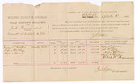1882 September 06: Voucher, U.S. v. Jack Bearers, et. al, assault with intent to kill; includes costs of mileage and per diem for witnesses; Harry B. Walter, Sam McCoy, Alfred Brown, witnesses; Albert W. Harmon, witness to signatures; Zara L. Cotton, commissioner; Thomas Boles, marshal