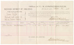1882 October 14: Voucher, U.S. v. James Leader, assault with intent to kill; includes costs of mileage and per diem for witness; John Sanders, witness; received of Thomas Boles, U.S. marshal; Stephen Wheeler, commissioner