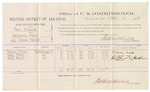 1882 October 14: Voucher, U.S. v. Clem Cannady, introducing liquors; includes costs of mileage and per diem for witnesses; William Morris, Cyrus Herrod, Reuty Kernel, witnesses; John Paterson, witness to signature; received of Thomas Boles, U.S. marshal; Stephen Wheeler, commissioner