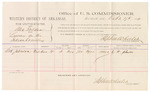 1882 October 17: Voucher, U.S. v. Alex Golden, larceny; includes costs of mileage and per diem for witness; G.H. Johnson, witness; received of Thomas Boles, U.S. marshal; Stephen Wheeler, commissioner