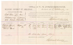 1882 October 20: Voucher, U.S. v. Cul-Chee-Lar-Nee, introducing spirituous liquor; includes costs of mileage and per diem for witnesses; Eufaula Harjo, Esfolliokee, Thomas Cloud, witnesses; received Thomas Boles, U.S. marshal; Stephen Wheeler, commissioner