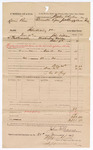 1883 January 25: Voucher, U.S. v. Lewis Ross, introducing spirituous liquor; includes costs of mileage, 11 days feeding 1 prisoner; George W. Joy, guard; served by John Williams, deputy marshal; Stephen Wheeler and James Brizzolara, commissioners; G.S. Williams, clerk; Thomas Boles, U.S. marshal