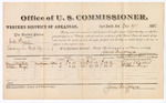 1882 December 19: Voucher, U.S. v. Will Lynne, larceny; includes costs of mileage and per diem for witnesses; Alonzo S. Driskill, William Burge, witnesses; received of Thomas Boles, U.S. marshal; James Brizzolara, commissioner