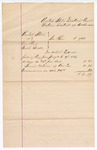 1883 January 19: Voucher, U.S. v. One Pony, Bridle Saddle; includes costs for feeding 1 pony