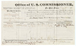 Voucher, U.S. v. Dick Scasewater, larceny; includes costs of mileage and per diem for witnesses; Mary Watts, Charles E. Riley, witnesses; John Paterson, witness to signature; received of Thomas Boles, deputy U.S. marshal; James Brizzolara, U.S. commissioner; William H.H. Clayton, U.S. attorney