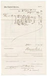 1883 May 11: Voucher, to R. and J.A. Ennis; for costs of multiple purchases including office supplies; paid by Thomas Boles, U.S. marshal; Stephen Wheeler, clerk