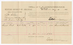Voucher, U.S. v. S.W. Allen, introducing whiskey; includes costs of per diem for witness; Samuel Powell, witness; received of Thomas Boles, U.S. marshal; E.B. Harrison, U.S. commissioner