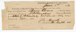 1883 May 26: Voucher, U.S. v. Berry Owens, contempt; includes costs of mileage, 10 days feeding 1 prisoner; arrested by J.J. Smith, special bailiff; J.E. Harrell, guard; served by J.H. Mershon, deputy marshal