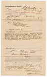 Voucher, U.S. v. One Johnson, Edgar Halfmoon, George Wilson and others; to G.C. Compton for 46 days service as posse comitatus; employed by J.C. Wilkinson, deputy U.S. marshal; issued by Stephen Wheeler, U.S. commissioner; includes name of One Murphy, arrested; Stephen Wheeler and G.S. Williams, U.S. clerk of courts; Thomas Boles, U.S. marshal