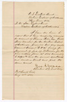 1883 August 10: Letter by George A. Grace, assistant U.S. attorney; regarding the examination of the accounts of Thomas Boles, U.S. marshal