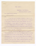 1883 November 15: Letter, from H.M. Teller, secretary of Department of the Interior, to Benjamin Harris Brewster, attorney general; regarding public timber trespass against Elijah R.L. McCool, and civil suit against John G. Miller who unlawfully sold public land to McCool; Isaac Davis; E.A. Warren, a special agent of the Department of Interior