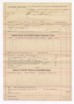 1894 January 16: Voucher, U.S. v. Jor Sho, introducing and selling spiritous liquors; includes cost of warrant; Will Preston, deputy marshal; J.W. Clark, justice of the peace