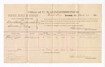 1885 March 29: Voucher, U.S. v. Robert S. Amitaye and James A. Smadling, perjury; George Linbarger, U.S. Commissioner; includes cost of per diem and mileage; Richard Capps, witness; Thomas Boles, U.S. marshal