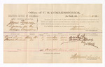 1884 December 02: Voucher, U.S. v. James Duncan, larceny; Stephen Wheeler, U.S. Commissioner; includes cost of per diem and mileage; Noah Tiger, Shawnee Hardridge, witnesses; C.M. Barnes, witness of signatures; Thomas Boles, U.S. marshal
