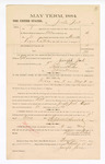 1885 February 18: Voucher, to Joseph Jorl, of Booneville, Arkansas; includes cost of mileage and services as petit juror; Stephen Wheeler, clerk, S.A. Williams, deputy clerk; Thomas Boles, U.S. marshal