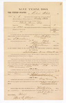 1885 January 26: Voucher, to Robert White; includes cost of witness in U.S. v. Matt Brown et. al., murder; Stephen Wheeler, clerk; S.A. Williams, deputy clerk; Thomas Boles, U.S. marshal; Max A. Mayer, witness to signatures