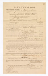 1885 January 26: Voucher, to Michael Biener; includes cost of witness in U.S. v. James Arcene, murder; Stephen Wheeler, clerk; S.A. Williams, deputy clerk; Thomas Boles, U.S. marshal; Max A. Mayer, witness to signatures