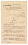 1885 January 26: Voucher, to Randolph Perryman; includes cost of witness in U.S. v. Abraham Pollard et. al., larceny; Stephen Wheeler, clerk; S.A. Williams, deputy clerk; Thomas Boles, U.S. marshal; Max A. Mayer, witness to signatures