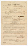 1884 May 12: Voucher, to Thomas H. Johnson; includes cost of witness in U.S. v. David Owens, larceny; Stephen Wheeler, clerk; S.A. Williams, deputy clerk; Thomas Boles, U.S. marshal; W.H. Jacobs, witness of signatures