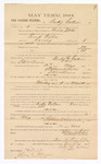 1885 January 26: Voucher, to Becky Gallion; includes cost of witness in U.S. v. Frank Walker, larceny; Stephen Wheeler, clerk; S.A. Williams, deputy clerk; Thomas Boles, U.S. marshal; Max A. Mayer, witness of signatures