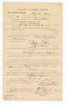 1885 February 11: Voucher, to Charles Moses; includes cost of witness in U.S. v. John McCarthy, introducing spirituous liquors; Stephen Wheeler, clerk; S.A. Williams, deputy clerk; Thomas Boles, U.S. marshal; William Feuerstine, witness of signatures