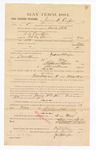 Voucher, to James H. Cooper; includes cost of witness in U.S. v. J.A. Cauthron, retail liquor dealer without paying special tax; Stephen Wheeler, U.S. clerk of court; S.A. Williams, deputy clerk; Thomas Boles, U.S. marshal; W.B. Pope, E.R. Wetzel, witness to signatures