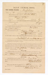 1885 January 22: Voucher, to Nathaniel J. Willis; includes cost of witness in U.S. v. Henry McGee, murder; Stephen Wheeler, clerk; S.A. Williams, deputy clerk; Thomas Boles, U.S. marshal