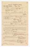 1885 January 22: Voucher, to William Acker; includes cost of witness in U.S. v. Henry House et. al., larceny; Thomas B. Larham, deputy clerk; Stephen Wheeler, clerk; Thomas Boles, U.S. marshal; Chris A. Pansze, Max A. Mayer, witness of signatures