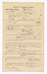 1885 January 22: Voucher, to Robert Daniels; includes cost of witness in U.S. v. Daniel Lucky et. al., distilling; Thomas B. Larham, deputy clerk; Stephen Wheeler, clerk; Thomas Boles, U.S. marshal; Max A. Mayer, witness of signatures
