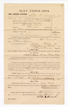 1885 January 22: Voucher, to Alex R. Durant; includes cost of witness in U.S. v. H. Cleveland, murder; S.A. Williams, deputy clerk; Stephen Wheeler, clerk; Thomas Boles, U.S. marshal