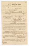 1885 January 24: Voucher, to Matt Brown; includes cost of witness in U.S. v. H. Cleveland, murder; S.A. Williams, deputy clerk; Stephen Wheeler, clerk; Thomas Boles, U.S. marshal; John G. Gass, M. Sternbury, witness of signature