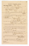 1885 January 22: Voucher, to Allen Clark; includes cost of witness in U.S. v. Harrison Cleveland, murder; Thomas B. Larham, deputy clerk; Stephen Wheeler, clerk; Thomas Boles, U.S. marshal; John G. Farr Abe Mayer, witness of signatures